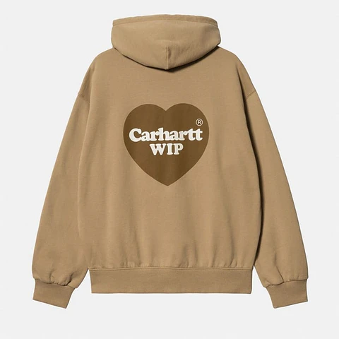 HOODIE HEART SWEAT (DUSTY BROWN)