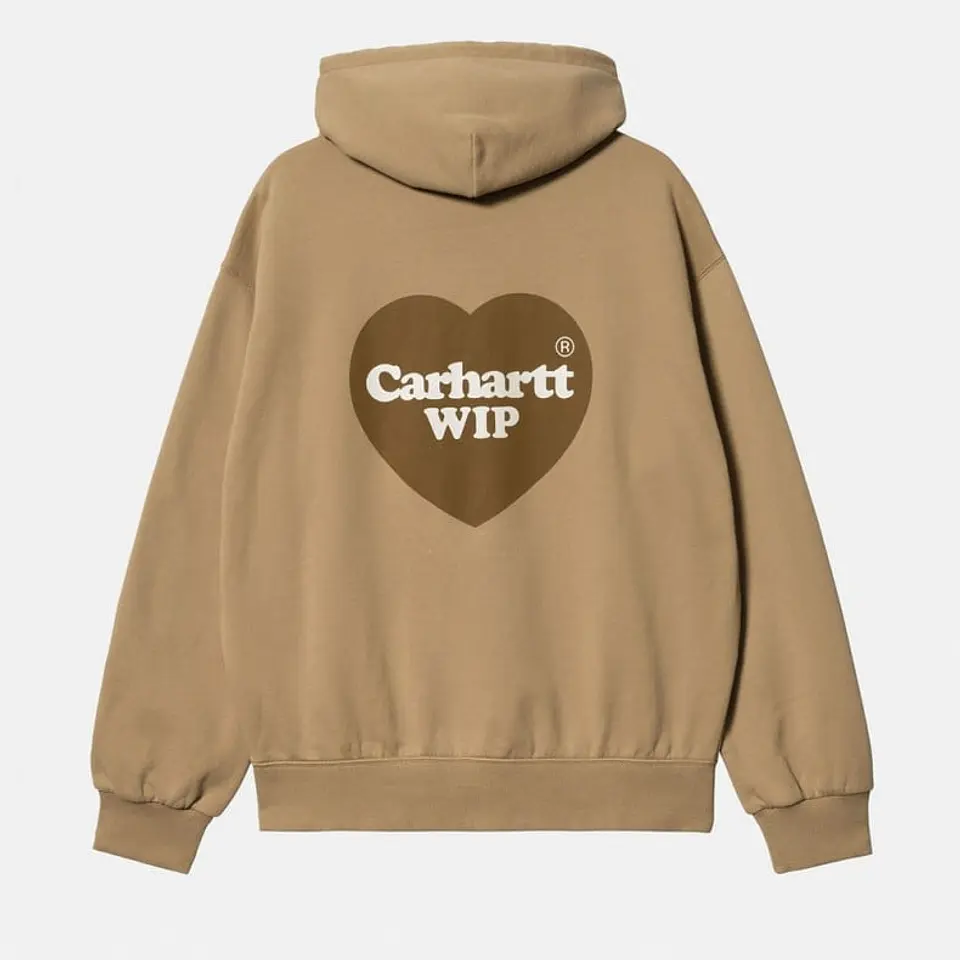 HOODIE HEART SWEAT (DUSTY BROWN) 2