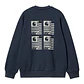 STAMP STATE SWEAT BLUE/GREY - Thumbnail 1