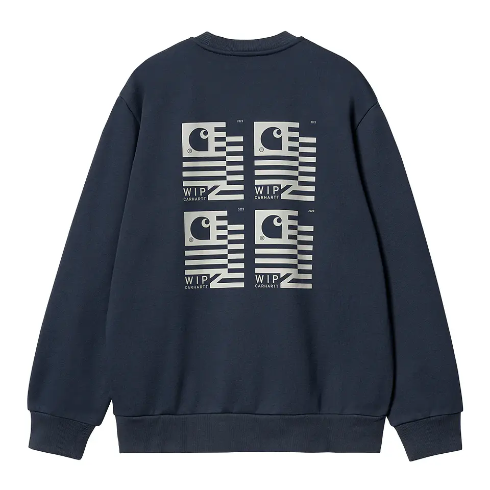 STAMP STATE SWEAT BLUE/GREY 1