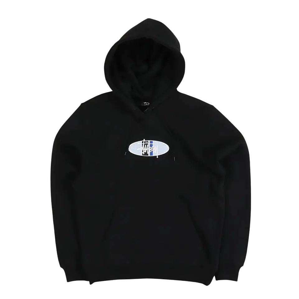 Oval Stock Logo Hoodie  (black) 1
