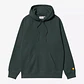 HOODED CHASE SWEATSHIRT (DARK GREEN) - Thumbnail 1