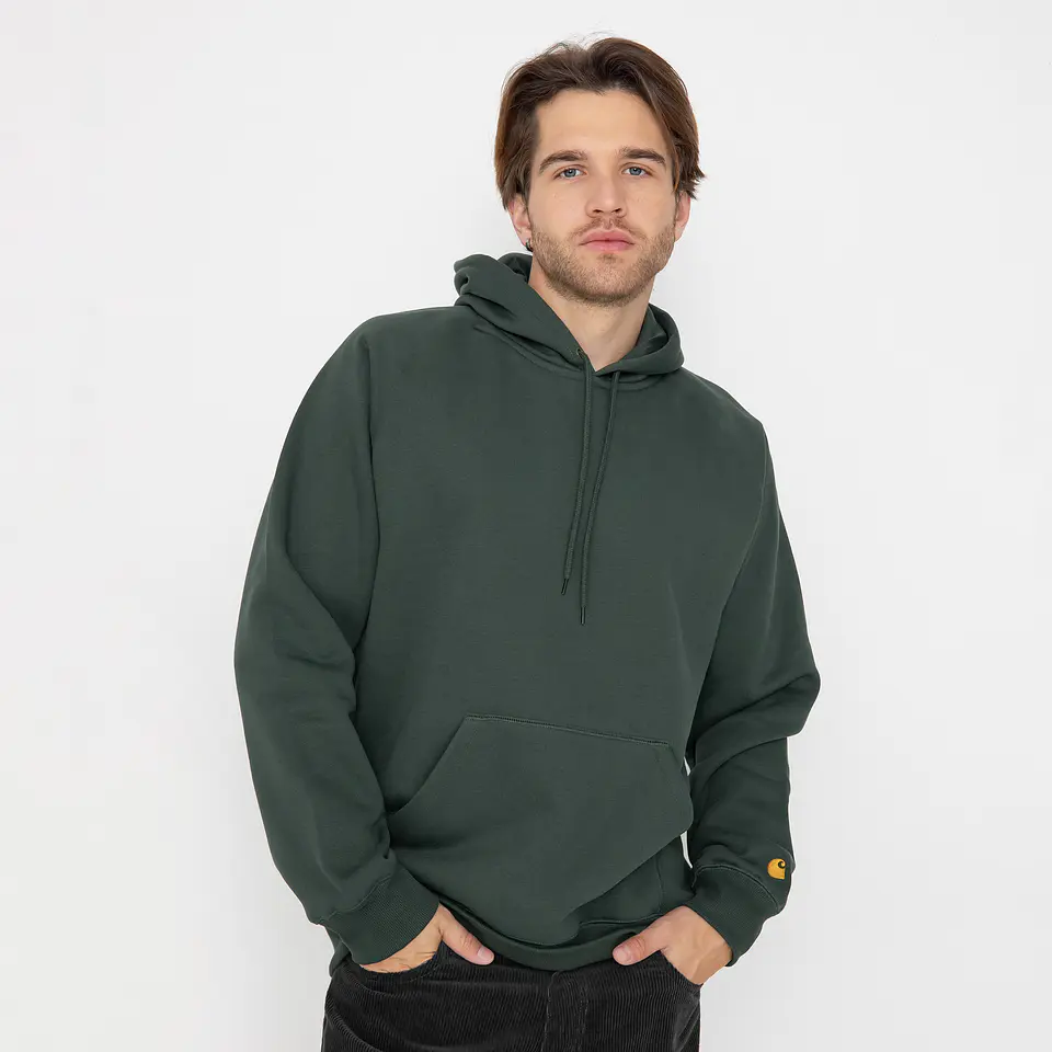 HOODED CHASE SWEATSHIRT (DARK GREEN) 2