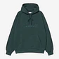 HOODED RAY SWEATSHIRT (GREEN)  - Thumbnail 1