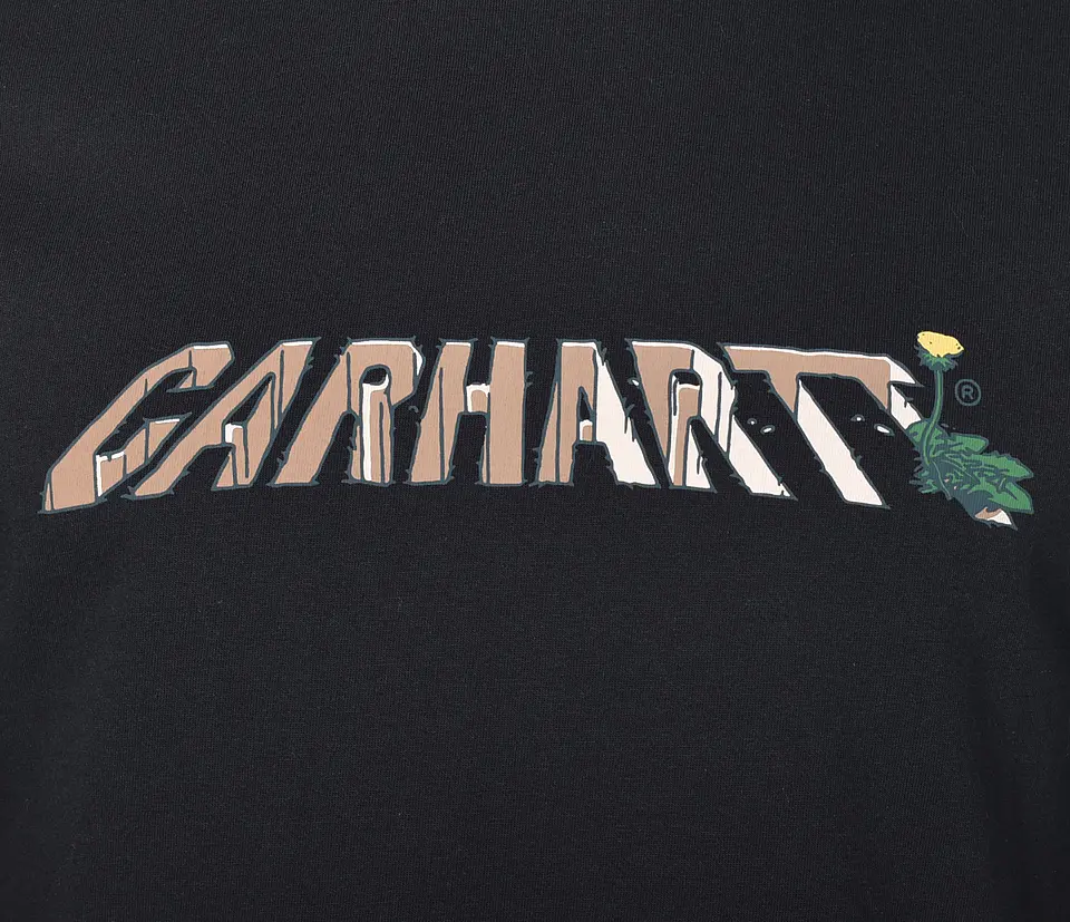 S/S DANDELION SCRIPT T-SHIRT (BLACK) 2