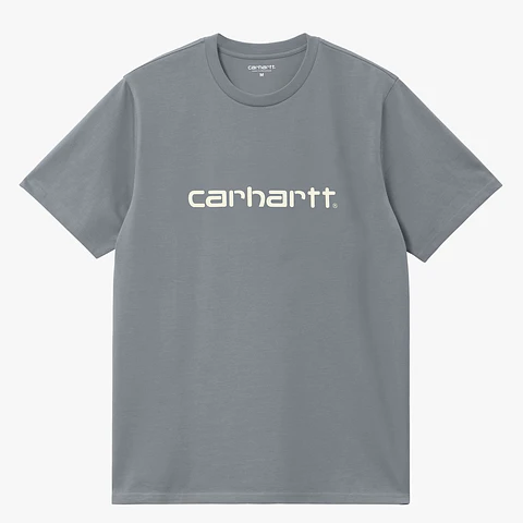 S/S SCRIPT T-SHIRT (MISTY GREY) 