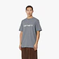 S/S SCRIPT T-SHIRT (MISTY GREY)  - Thumbnail 2