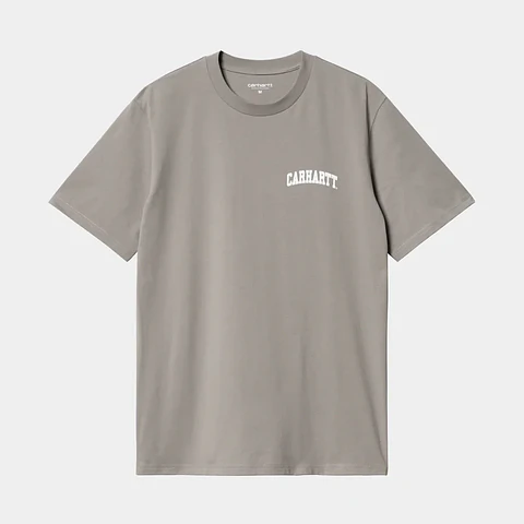 S/S UNIVERSITY SCRIPT T-SHIRT (GREY)
