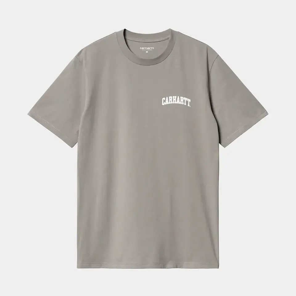 S/S UNIVERSITY SCRIPT T-SHIRT (GREY) 1