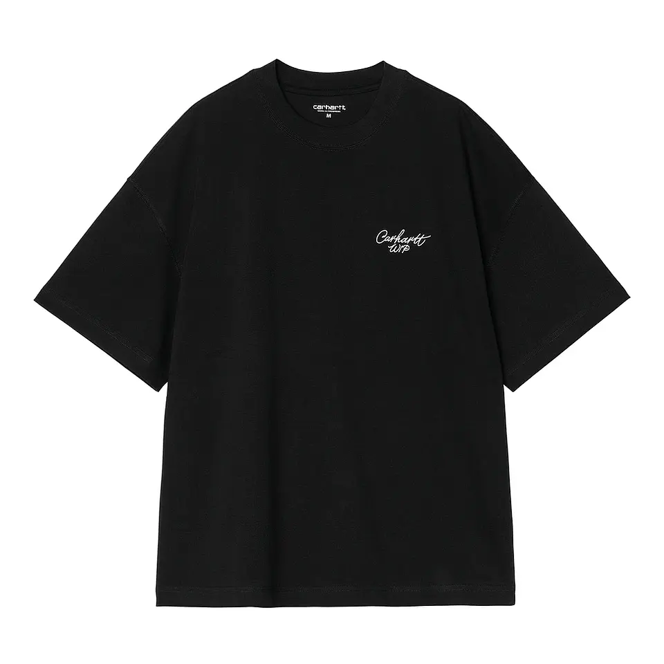 S/S SIGNATURE T-SHIRT (BLACK/WHITE)  1