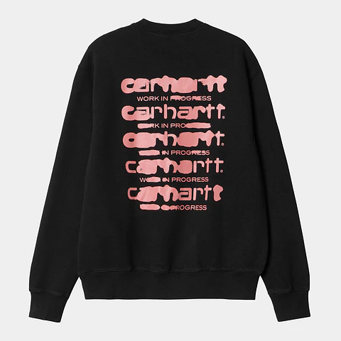 SWEAT INK BLEED BLACK/PINK
