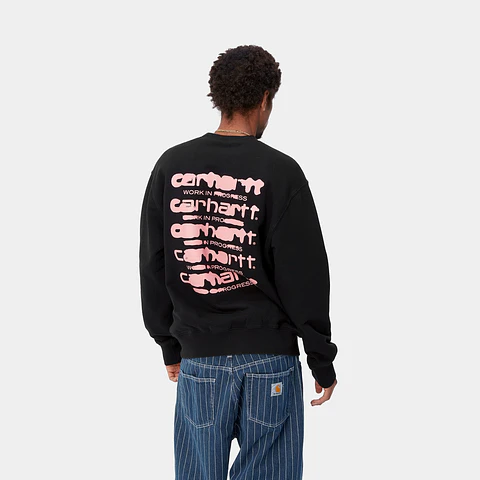 SWEAT INK BLEED BLACK/PINK