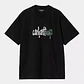 S/S Brush WIP T-Shirt (Black) - Thumbnail 1