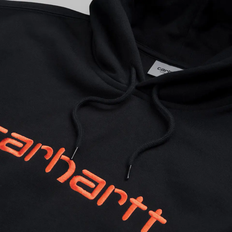 HOODED SWEAT (DARK/ORANGE) 2