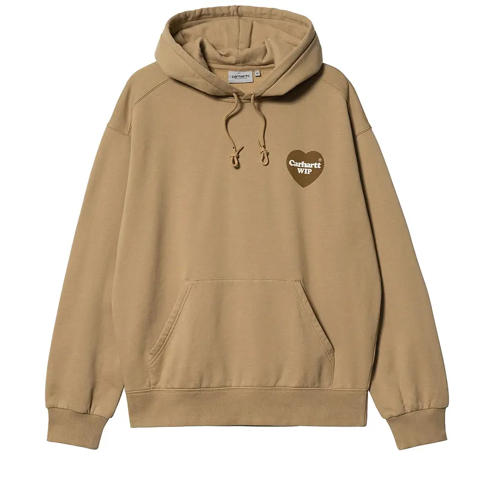 HOODIE HEART SWEAT (DUSTY BROWN)  1