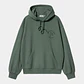 HOODED SWEATSHIRT (Duck Green/Black Stone) - Thumbnail 2