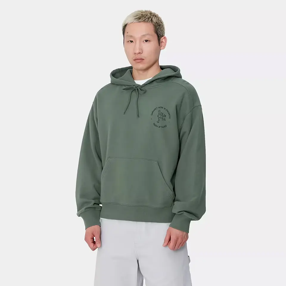 HOODED SWEATSHIRT (Duck Green/Black Stone) 3
