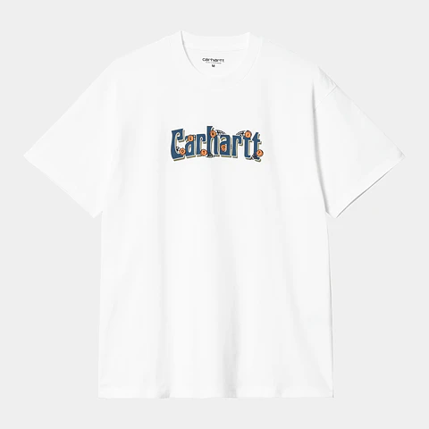 S/S SPIN SCRIPT T-SHIRT (BRANCO)