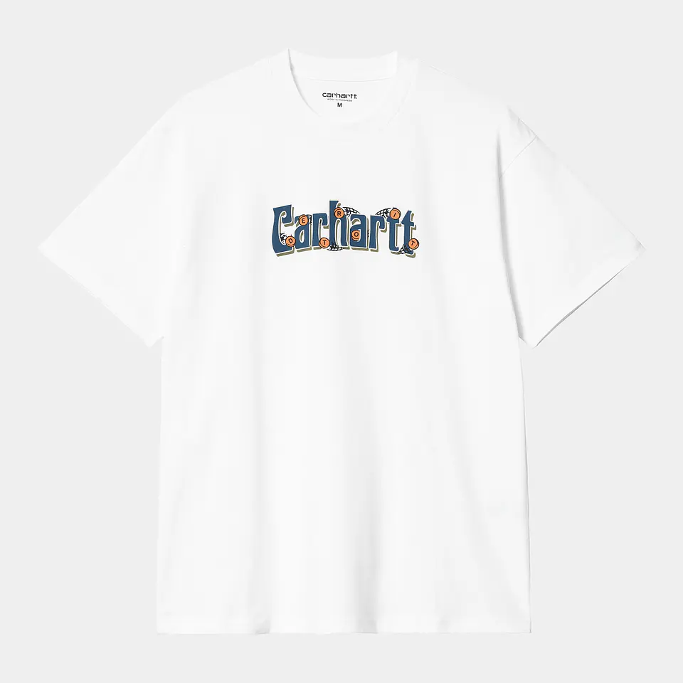 S/S SPIN SCRIPT T-SHIRT (BRANCO) 1