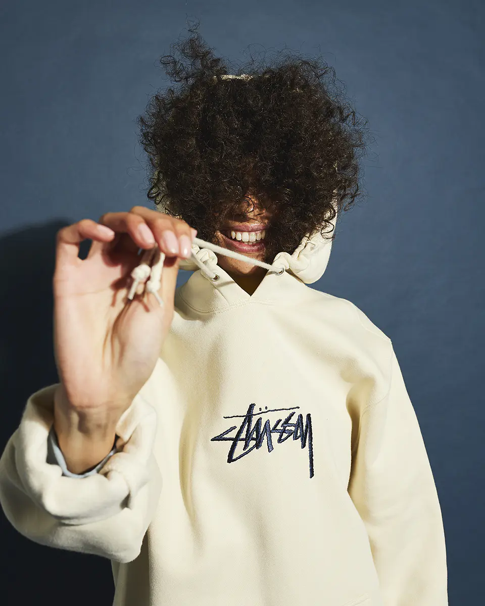 Stock Logo Hoodie (beige/navy blue)  4