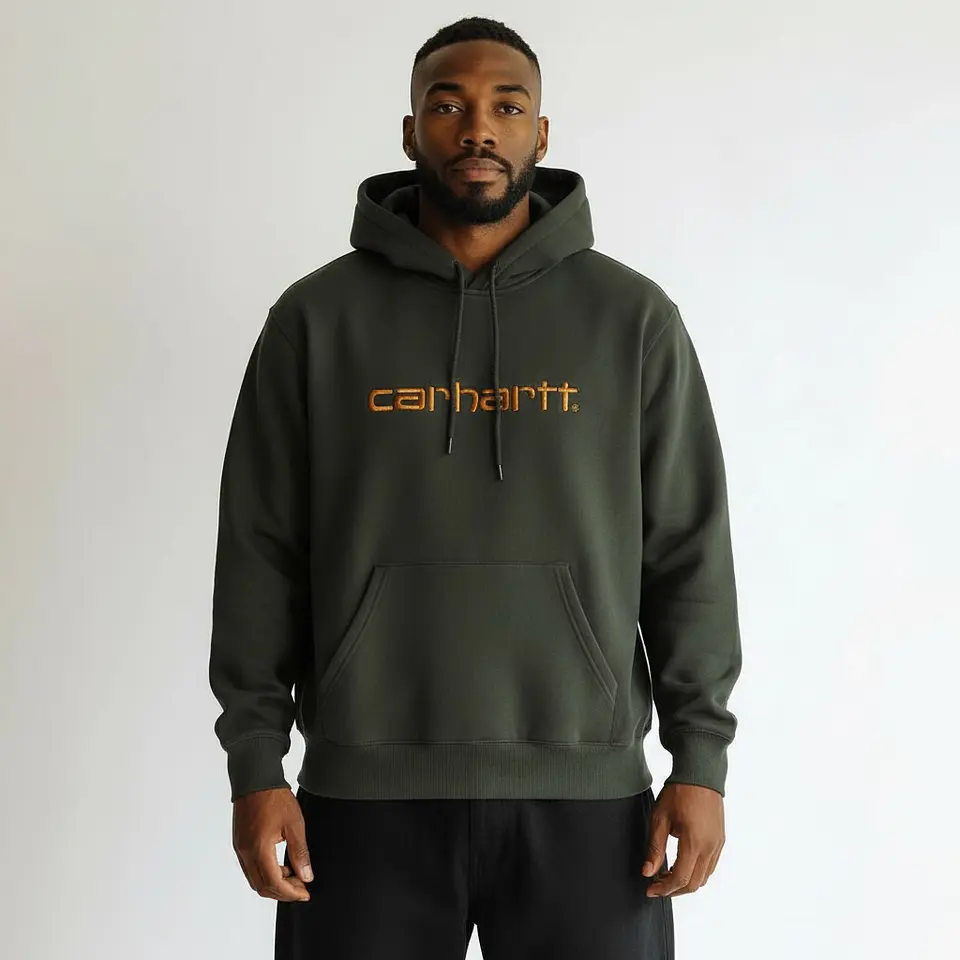 HOODED SWEAT (BOXWOOD/OCHRE) 3