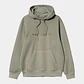HOODED SWEAT DUSTER (GREEN) - Thumbnail 1