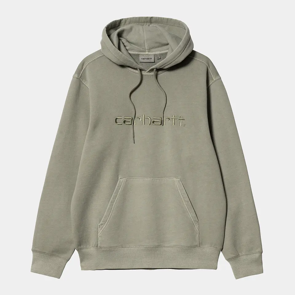 HOODED SWEAT DUSTER (GREEN) 1