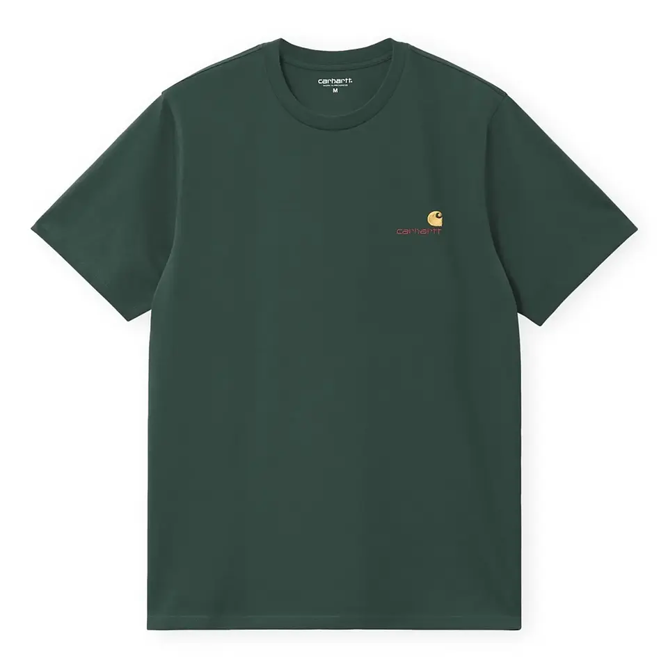  S/S AMERICAN SCRIPT T-SHIRT (Kale Green)  1