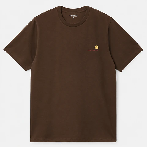 S/S American Script T-Shirt (Buckeye)