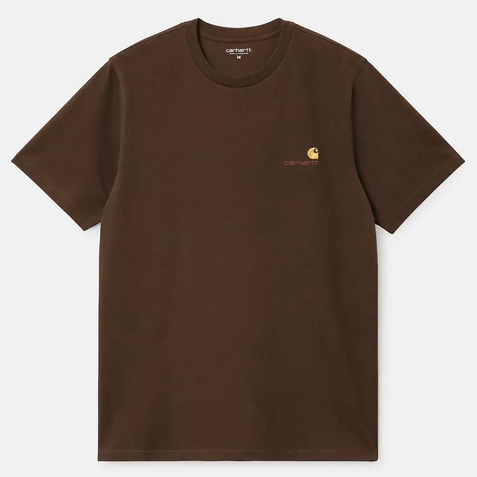 S/S American Script T-Shirt (Buckeye) 1
