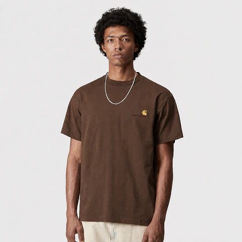 S/S American Script T-Shirt (Buckeye)