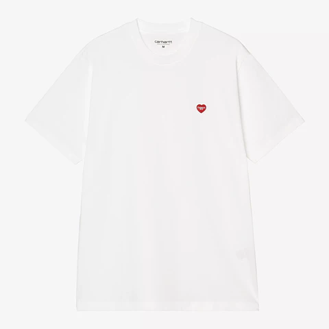 S/S Small Heart T-Shirt (White)