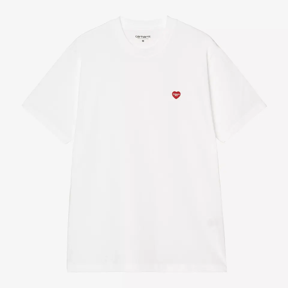 S/S Small Heart T-Shirt (White) 1