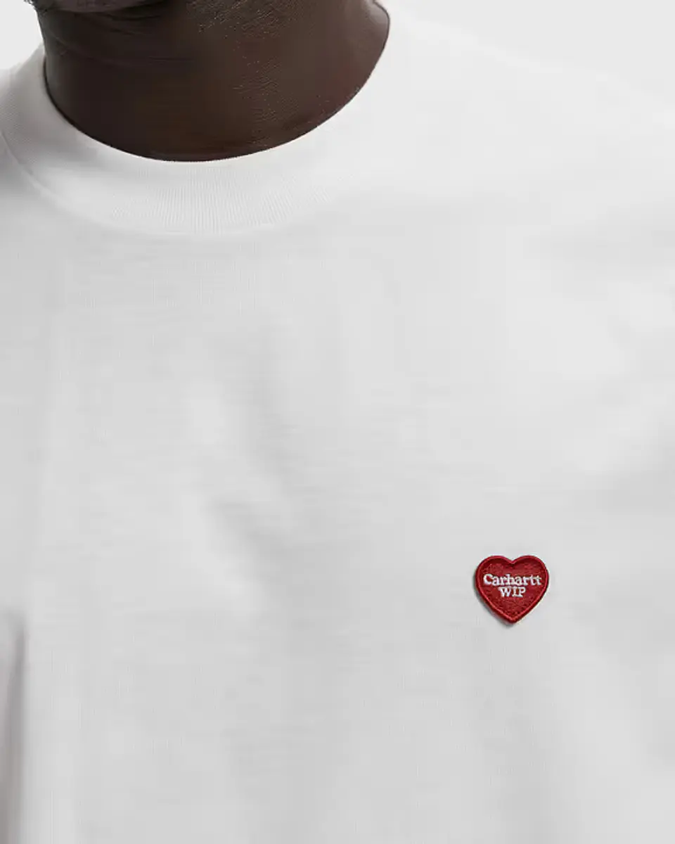 S/S Small Heart T-Shirt (White) 2