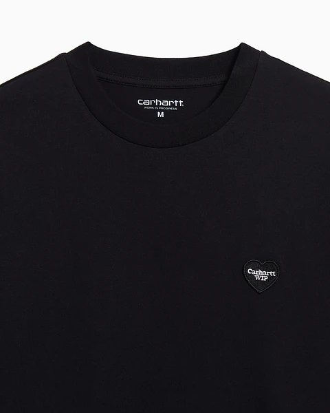 S/S Small Heart T-Shirt (Black)