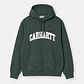 HOODED SWEATSHIRT UNIVERSITY (GREEN) - Thumbnail 1