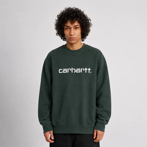 SCRIPT SWEATSHIRT (GREEN)