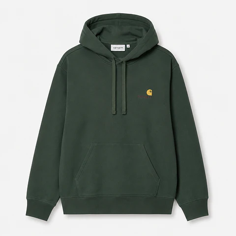 AMERICAN SCRIPT HOODIE (Green tree)