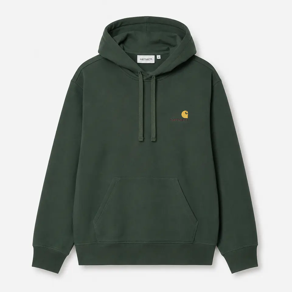 AMERICAN SCRIPT HOODIE (Green tree) 1