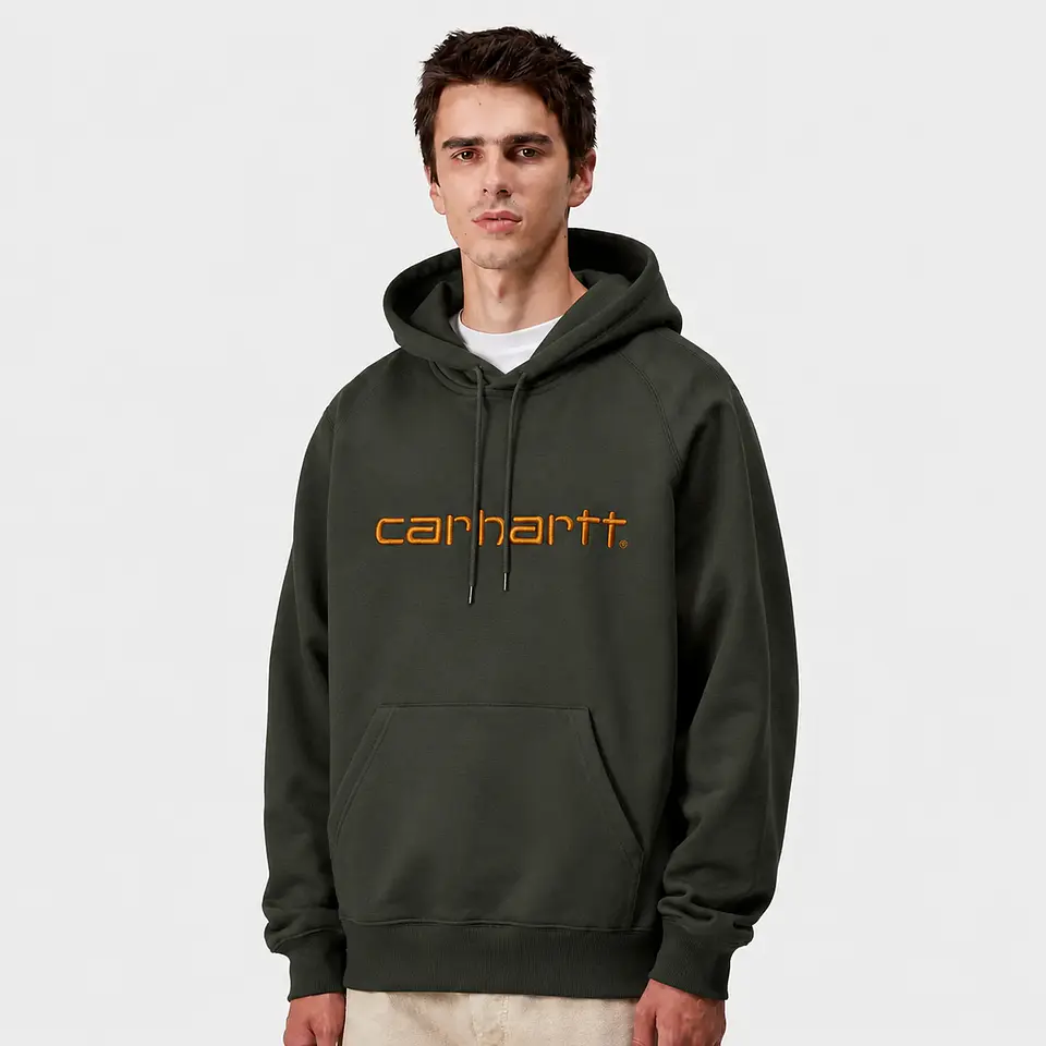 HOODED SWEAT (BOXWOOD/OCHRE) 3