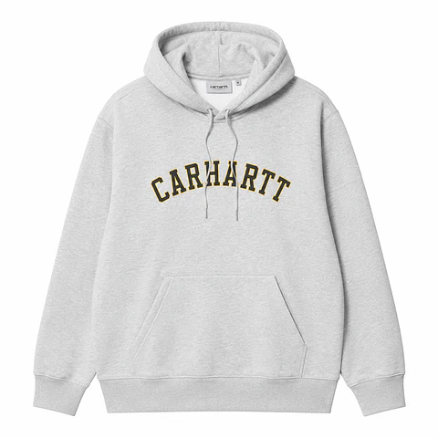 HOODED SWEATSHIRT UNIVERSITY (GREY HEATHER)
