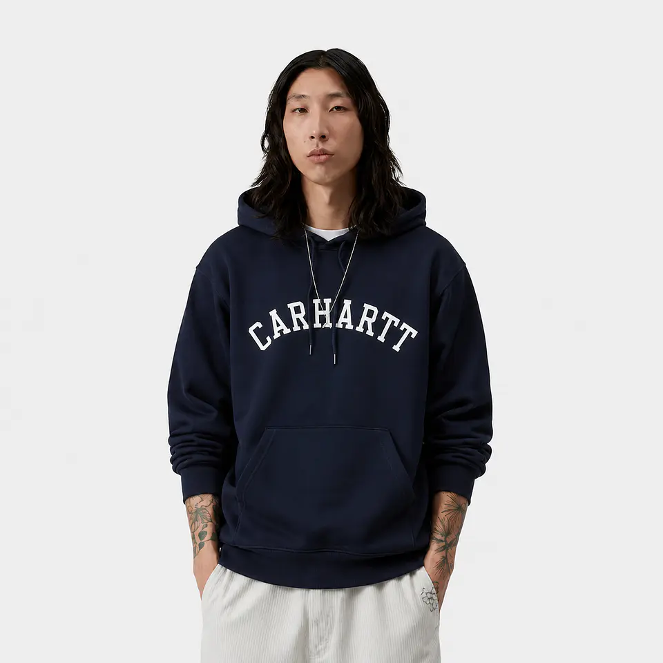 HOODIE UNIVERSITY (DARK NAVY/WHITE) 1