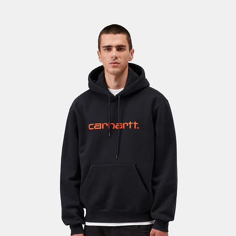 HOODED SWEAT (DARK/ORANGE)
