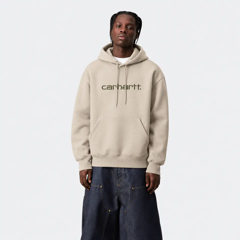 Hooded Sweatshirt (Wall Cypress/ Tan) 1