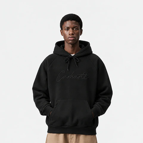 HOODED RAY SWEATSHIRT (BLACK)