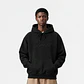 HOODED RAY SWEATSHIRT (BLACK) - Thumbnail 1