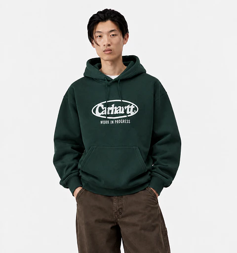 HOODED OVAL SWEAT (DARK CHIANTI)