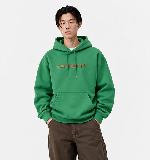 HOODED SWEATSHIRT (BONSAI/BRICK) 