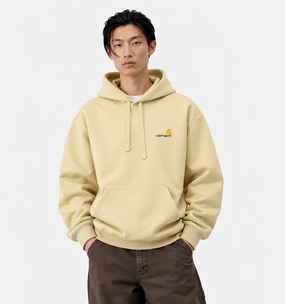 AMERICAN SCRIPT HOODIE (RATTAN) 1