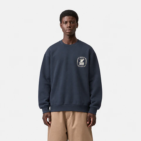 STAMP STATE SWEAT BLUE/GREY